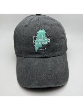 Adams Cool-Crown Dad Hat Dwelling in Maine Embroidered Cotton Baseball Cap Gray